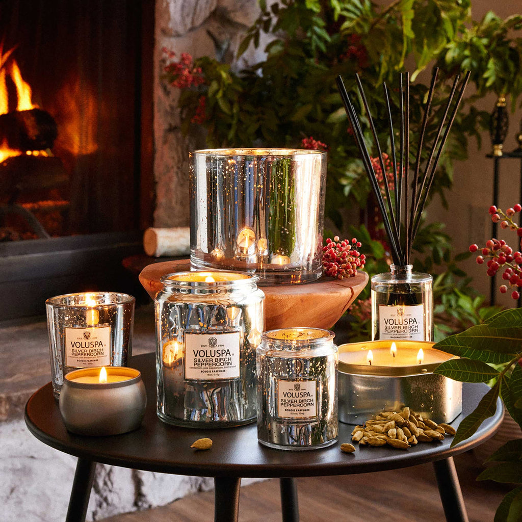 Voluspa Vermeil Classic Candle / Silver Birch Peppercorn thumbnail 24