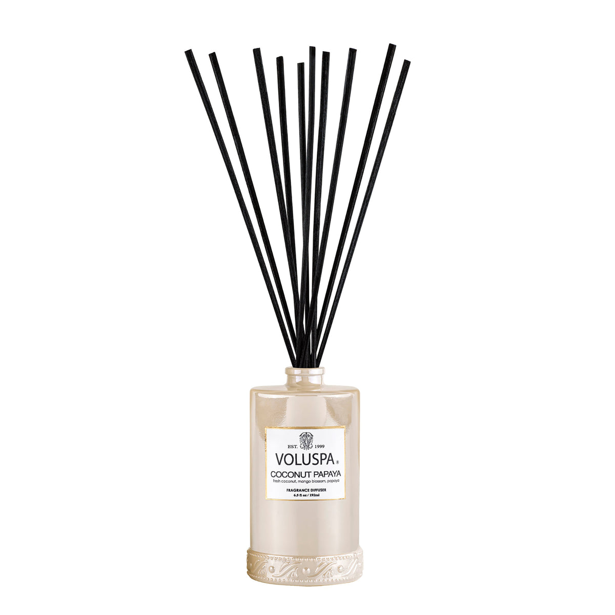 Voluspa Vermeil Fragrant Oil & Rattan Diffuser / COCONUT PAPAYA, image 27082794860694