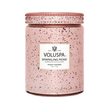 Voluspa Vermeil Large Jar Candle 18oz / SPARKLING ROSE