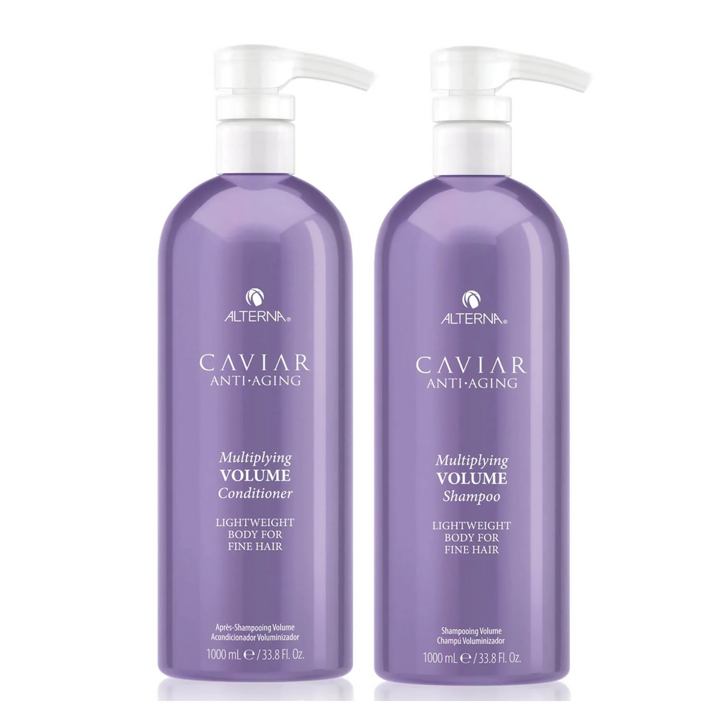 Alterna Caviar Anti-Aging Multiplying Volume Shampoo & Conditioner Liter Bundle ($162 Value) / 33.OZ thumbnail 1