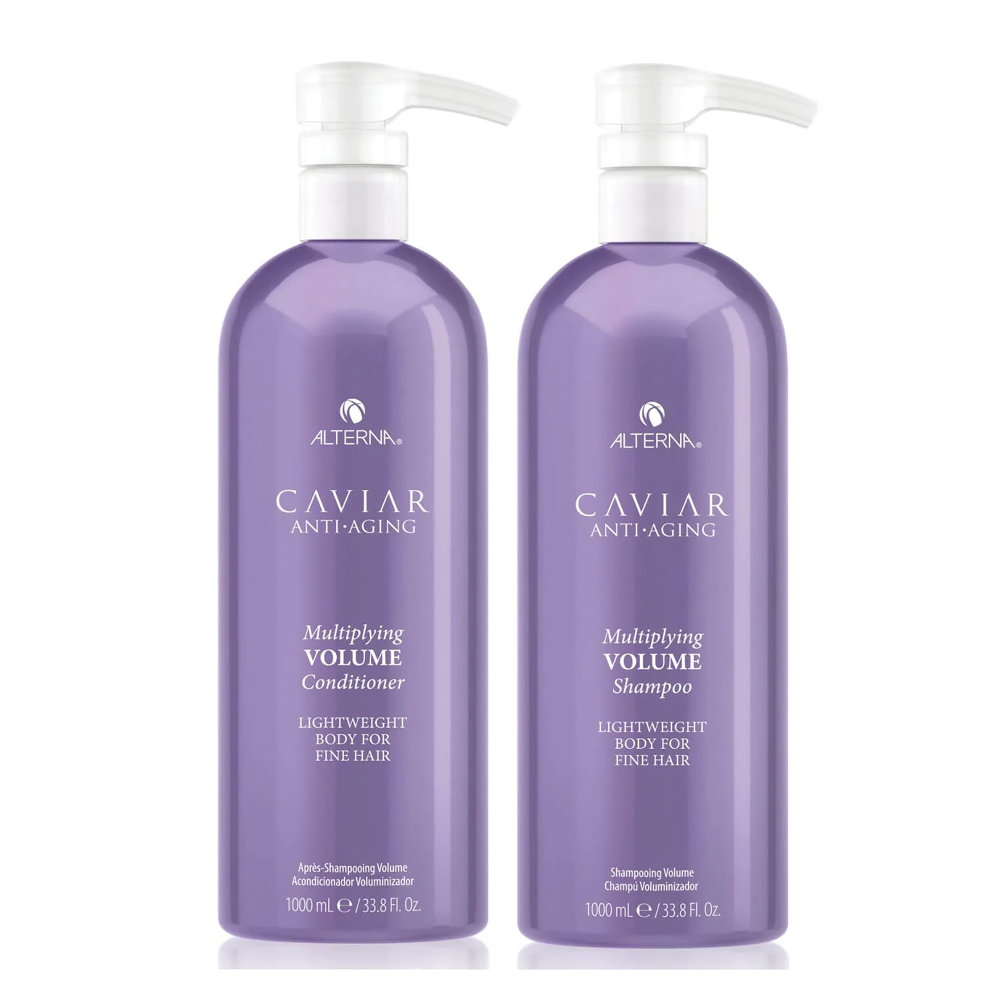 Alterna Caviar Anti-Aging Multiplying Volume Shampoo & Conditioner Liter Bundle ($162 Value) / 33.OZ