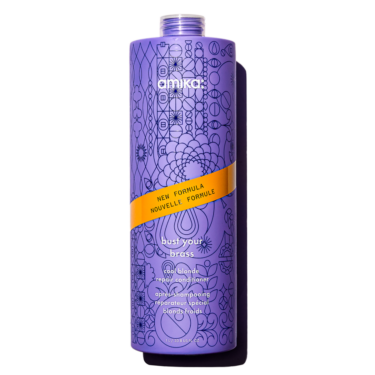 Amika Bust Your Brass Cool Blonde Conditioner / 33.8OZ, image 23968541507734