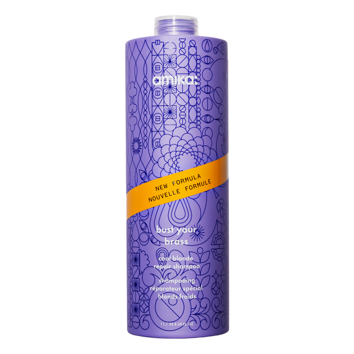 Amika Bust Your Brass Cool Blonde Shampoo / 33.8OZ, image 23968598130838