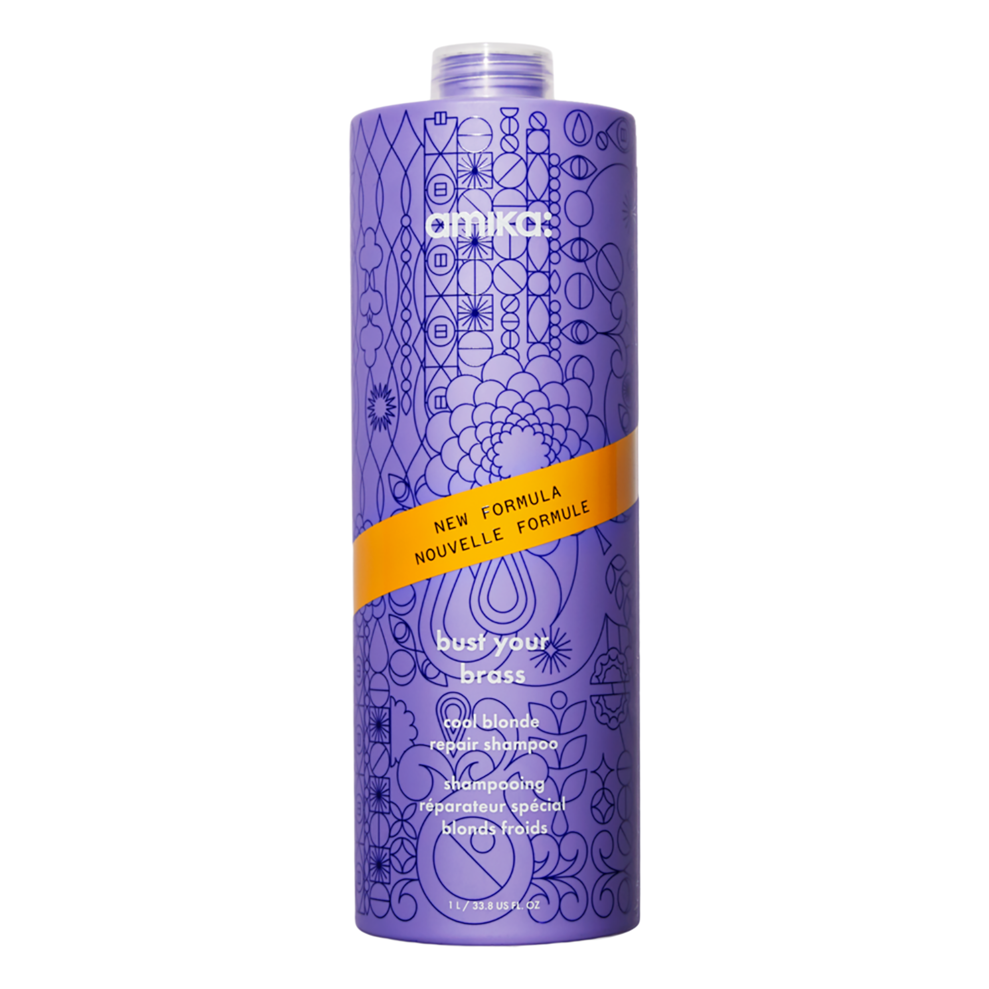 Amika Bust Your Brass Cool Blonde Shampoo / 33OZ