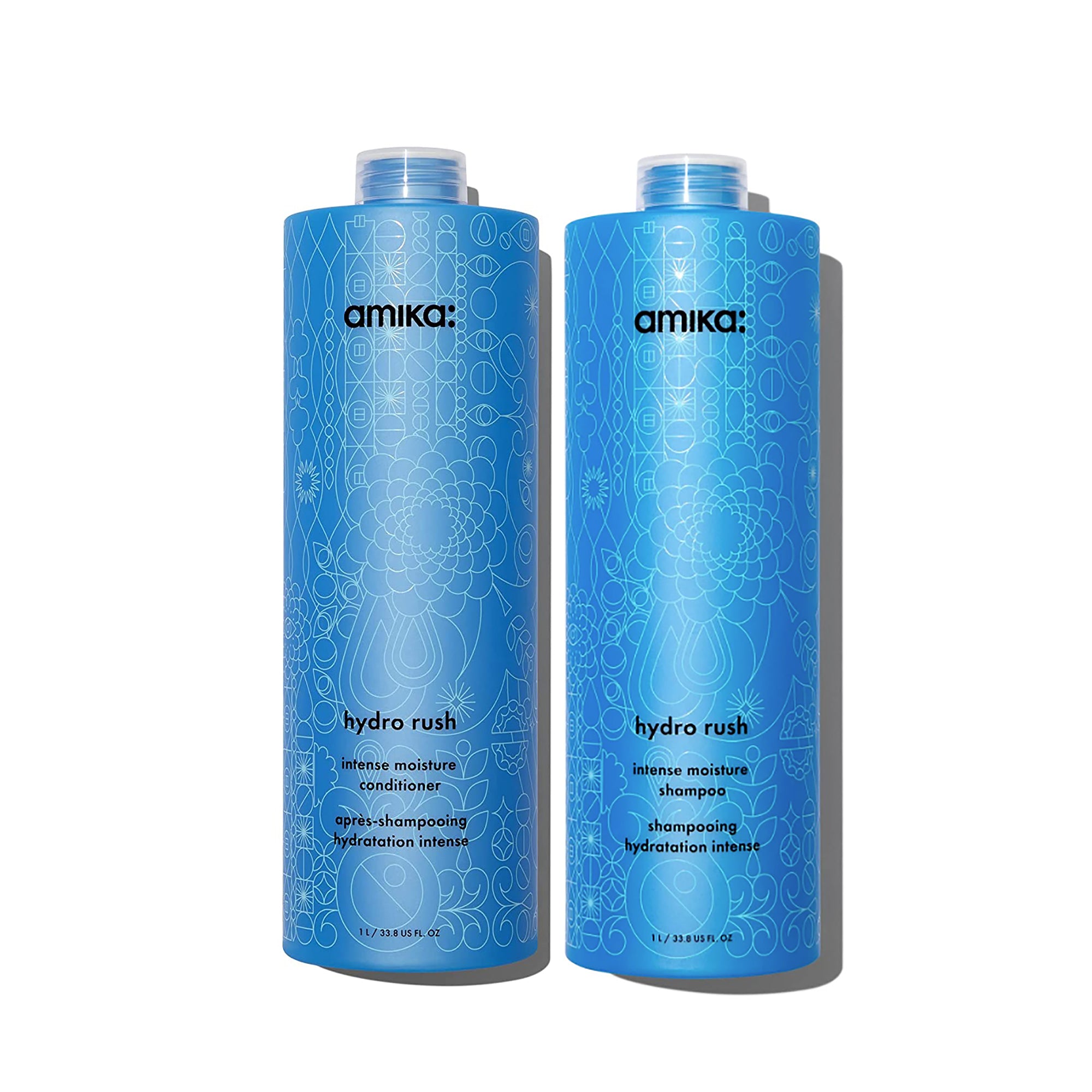 Amika Hydro Rush Instense Moisture Shampoo and Conditioner Duo / 33OZ