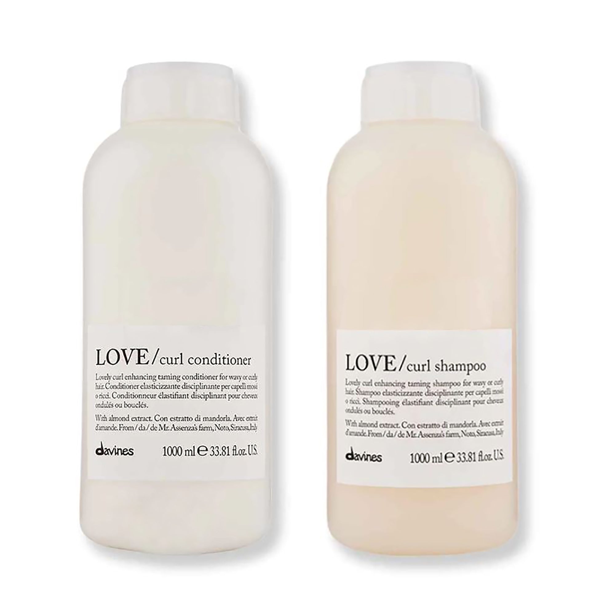 Davines Love Curl Shampoo and Conditioner Liter Duo / 33.OZ