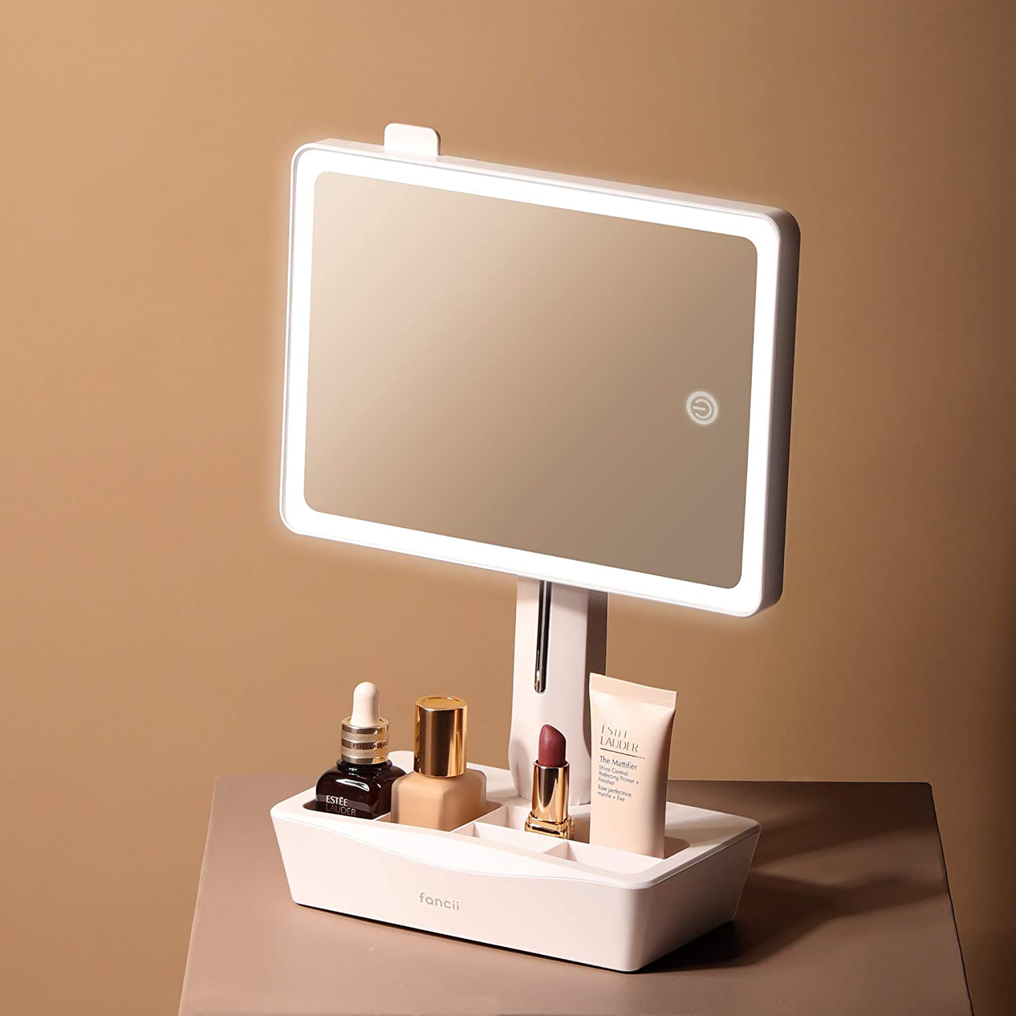 Fancii Gala XL LED Lighted Vanity Mirror with Storage / WHITE