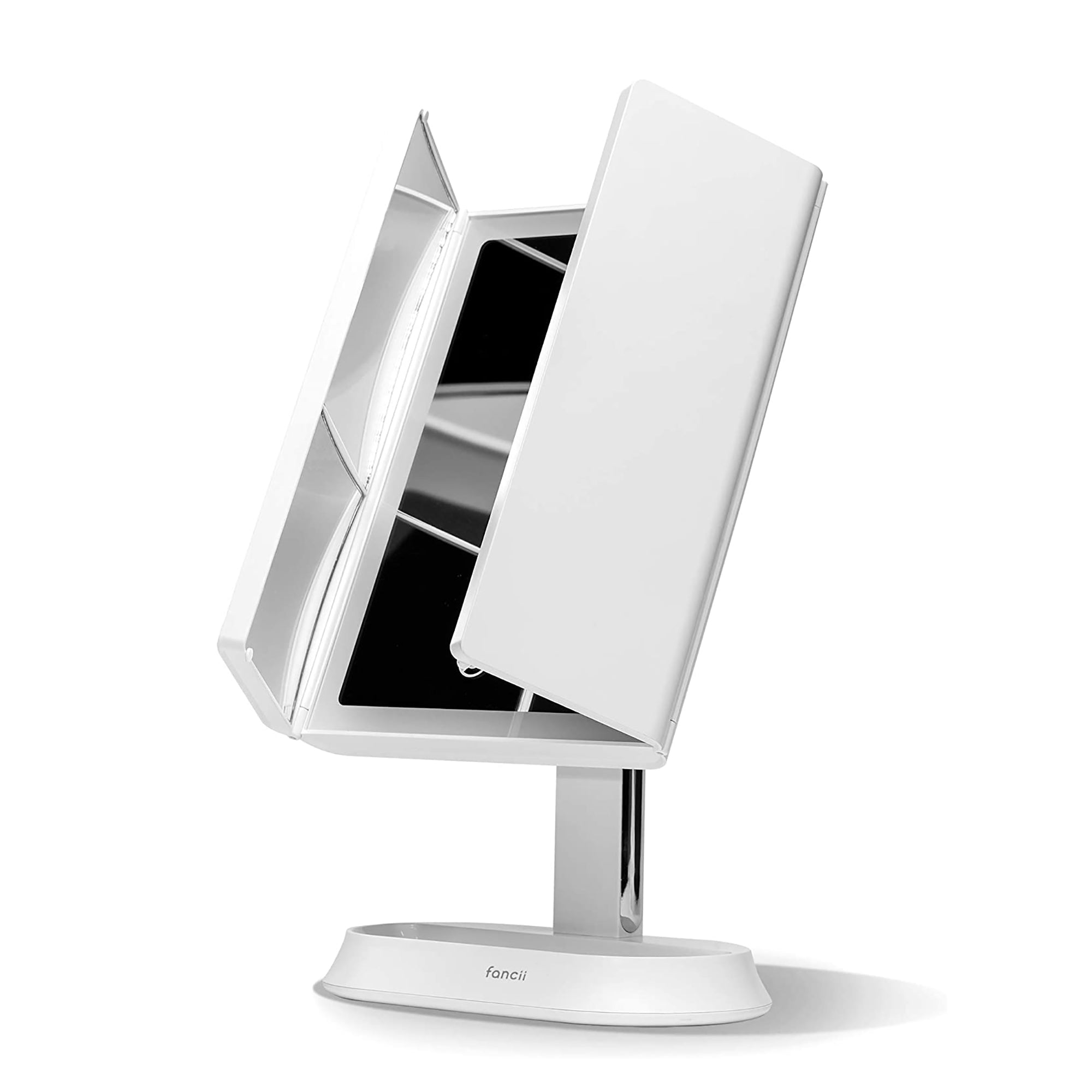 Fancii Zora Rechargeable LED Trifold Makeup Mirror / WHITE