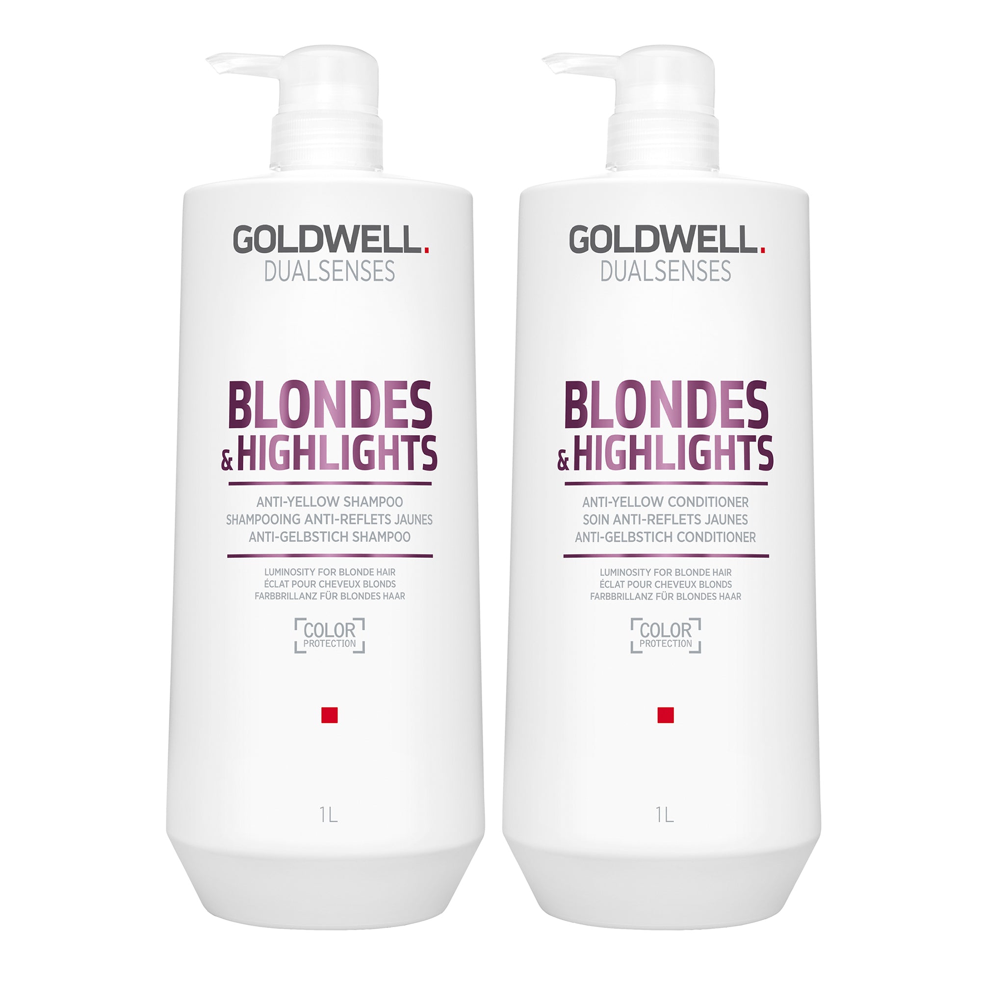 Goldwell Blonde & Highlights Shampoo and Conditioner Duo - Liter ($85 Value) / 33.8OZ