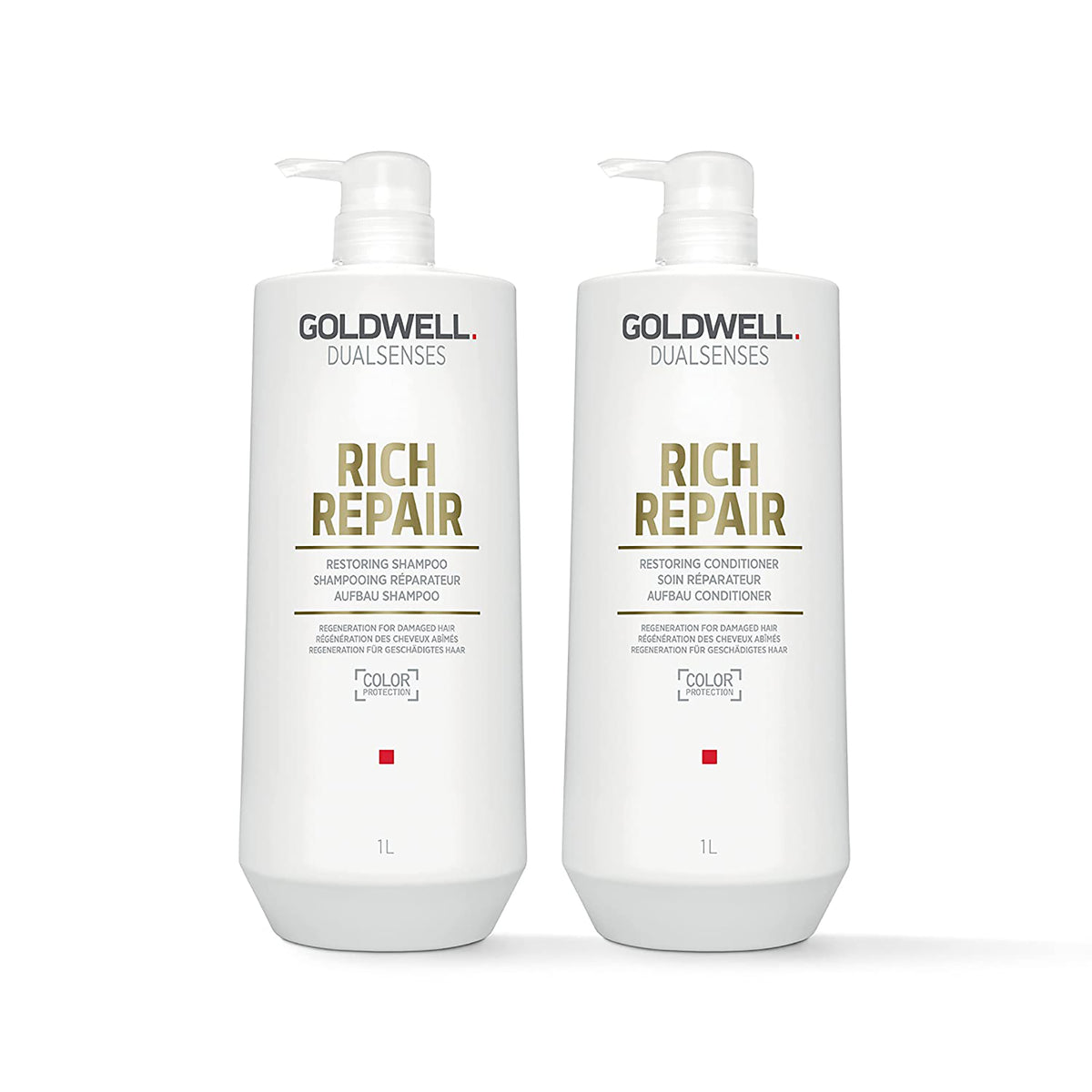 Goldwell Rich Repair Restoring Shampoo & Conditioner Duo - Liter ($85 Value) / 33.8OZ