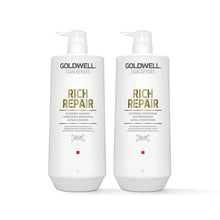 Goldwell Rich Repair Restoring Shampoo & Conditioner Duo - Liter ($85 Value) / 33.8OZ