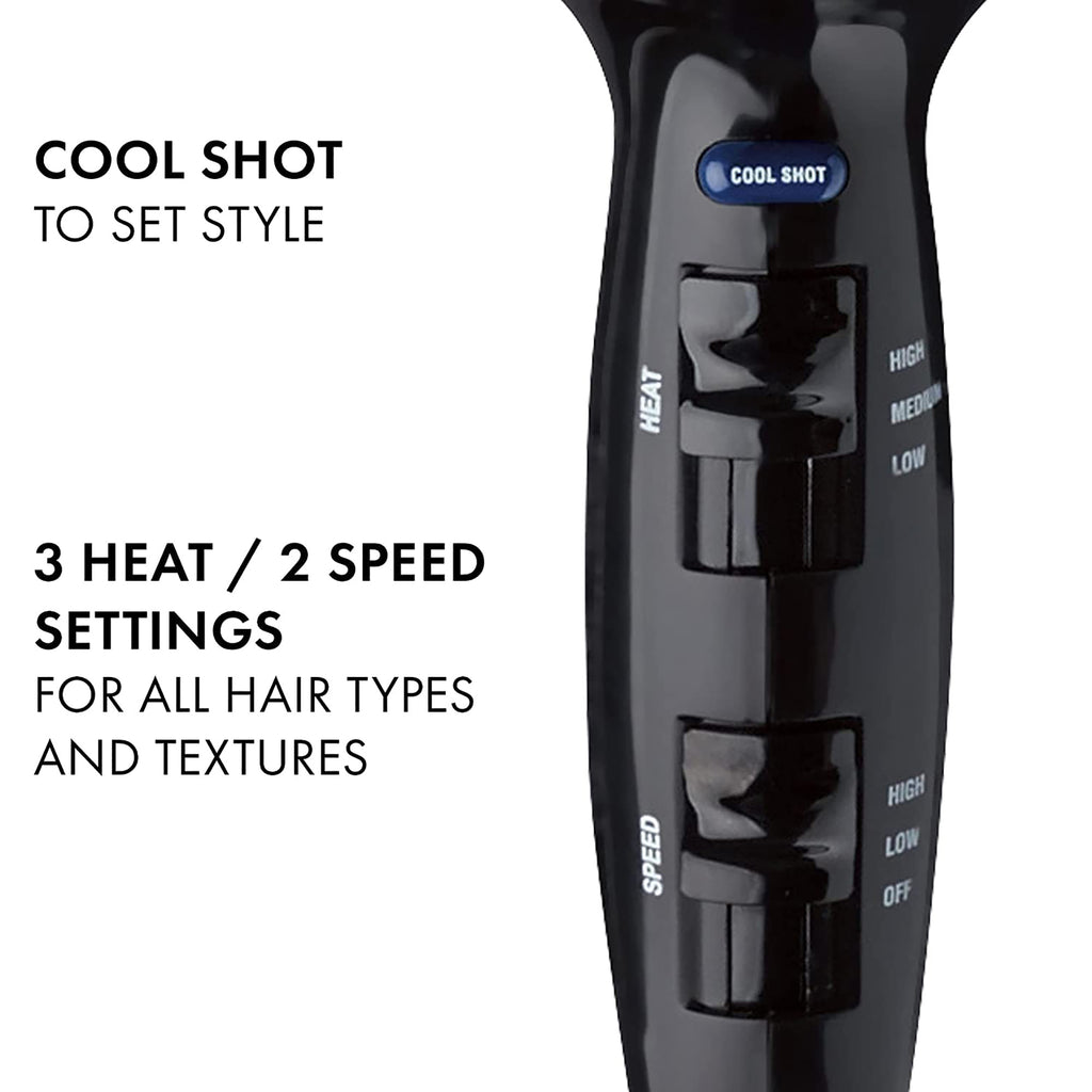 Hot Tools Tourmaline Tools 2000 Ionic Professional Dryer / BLACK 1035 thumbnail 5