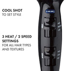 Hot Tools Tourmaline Tools 2000 Ionic Professional Dryer / BLACK 1035