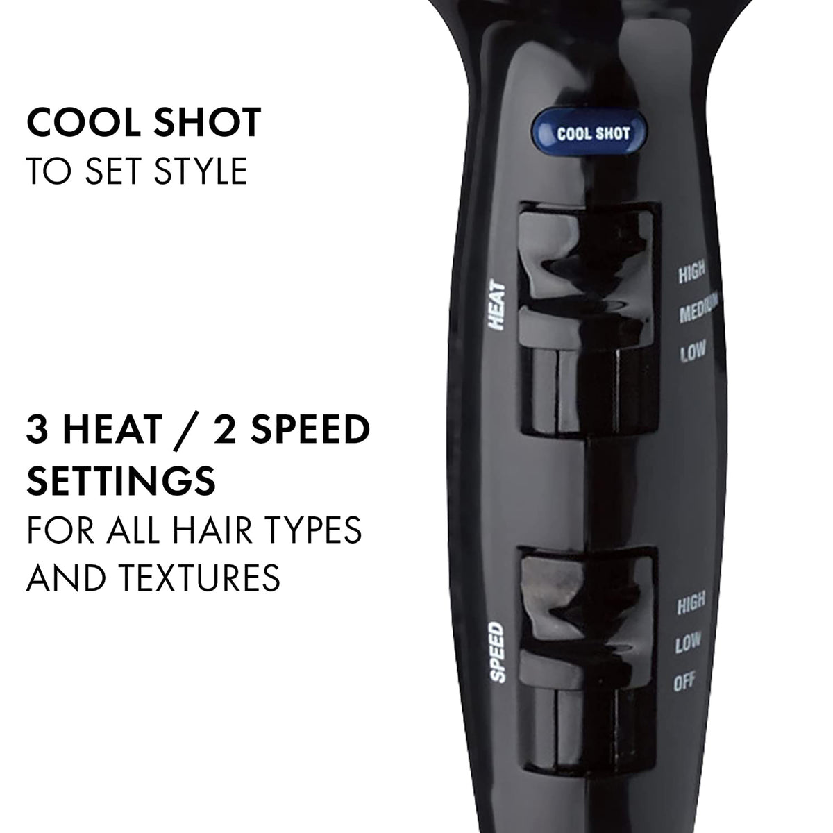 Hot Tools Tourmaline Tools 2000 Ionic Professional Dryer / BLACK 1035, image 26676310540438