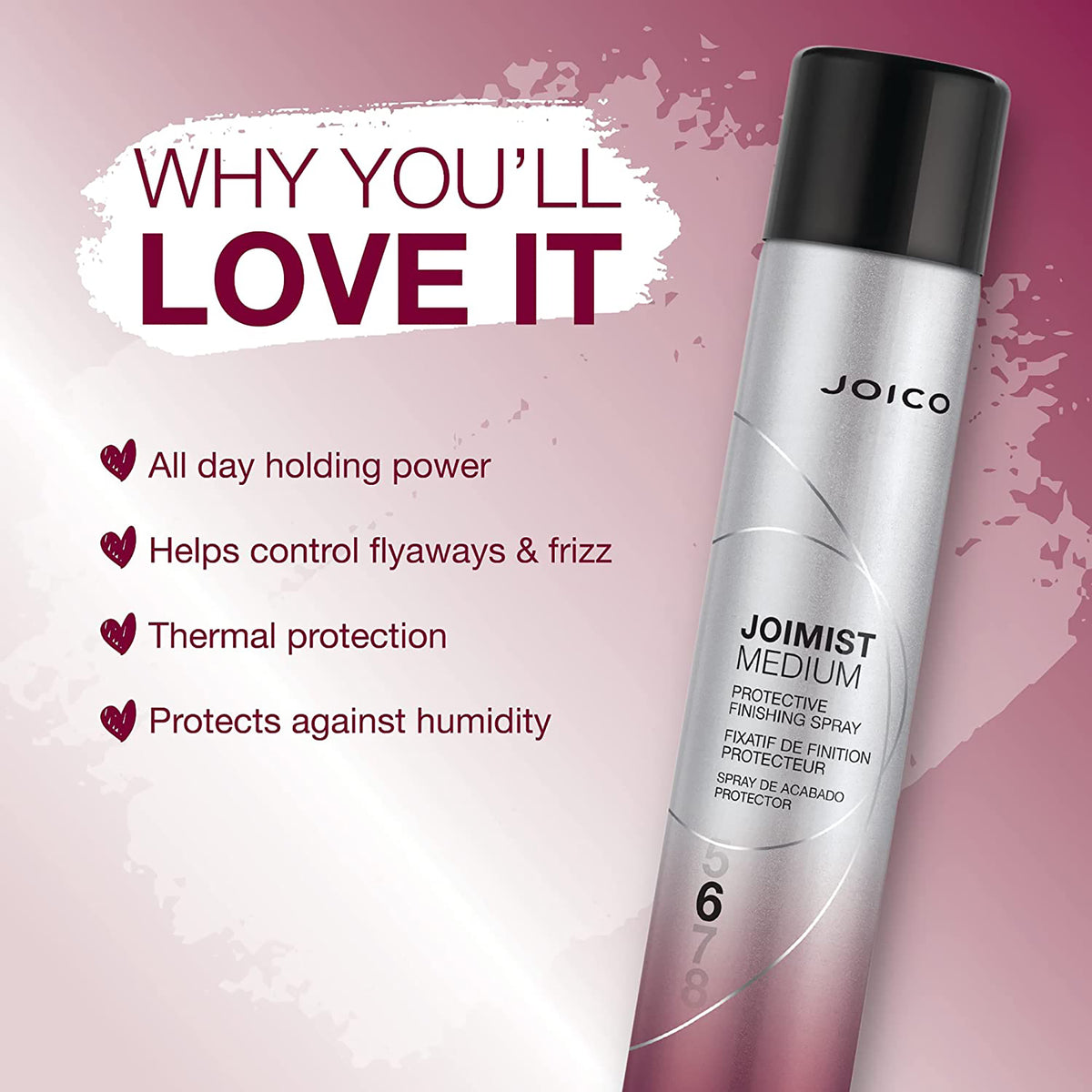 Joico JoiMist Protective Finishing Spray Medium / 9.1, image 26286748401814