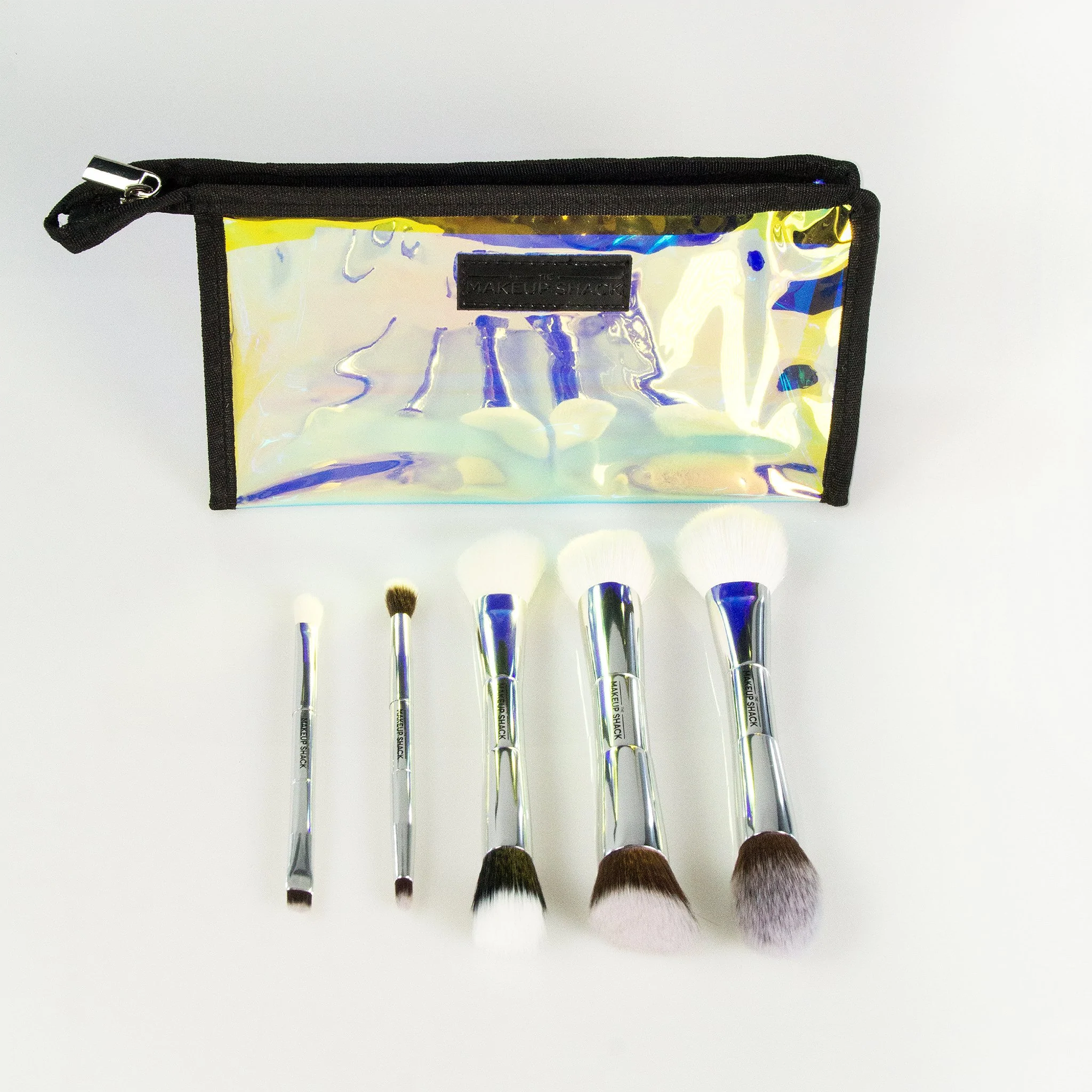 The Makeup Shack Travel Brush Set / CHROME