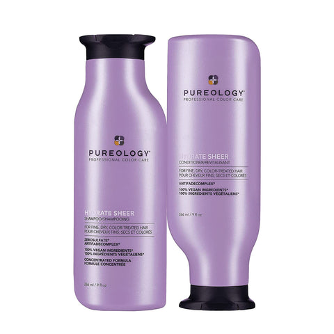 Pureology Hydrate Sheer Shampoo & Conditioner Duo / 9OZ