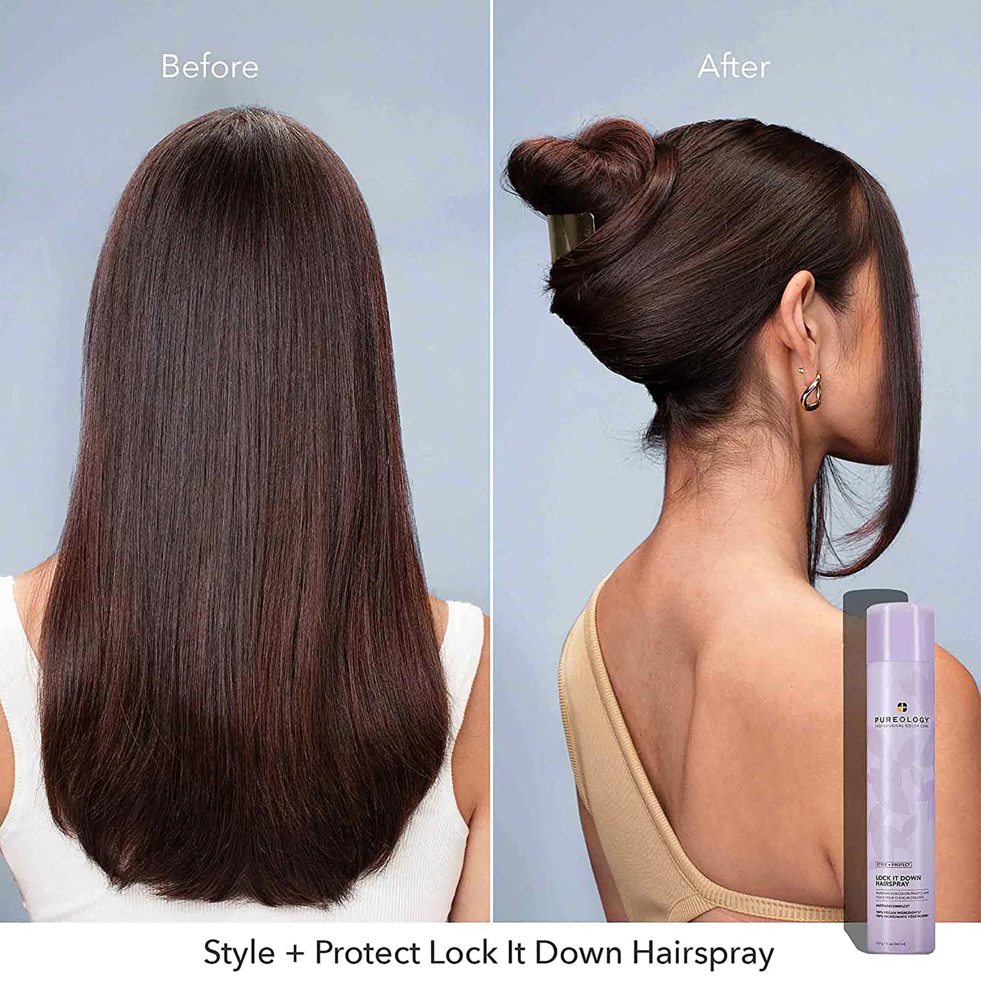 Pureology Style + Protect Lock It Down Hairspray / 11.OZ