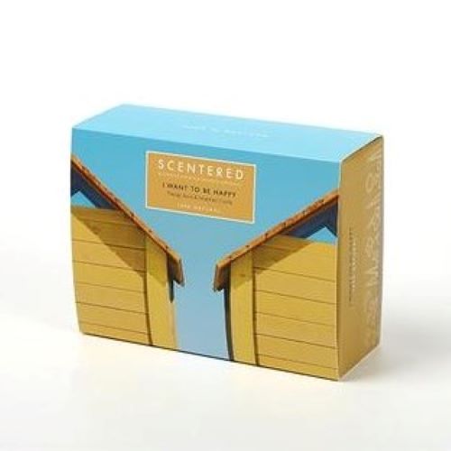 Scentered Aromatherapy "Stay Scentered" 2-Piece Candle & Balm Gift Set / HAPPY