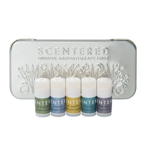 Scentered Aromatherapy Mindful Mini-Tin 5-Piece Gift Set / KIT