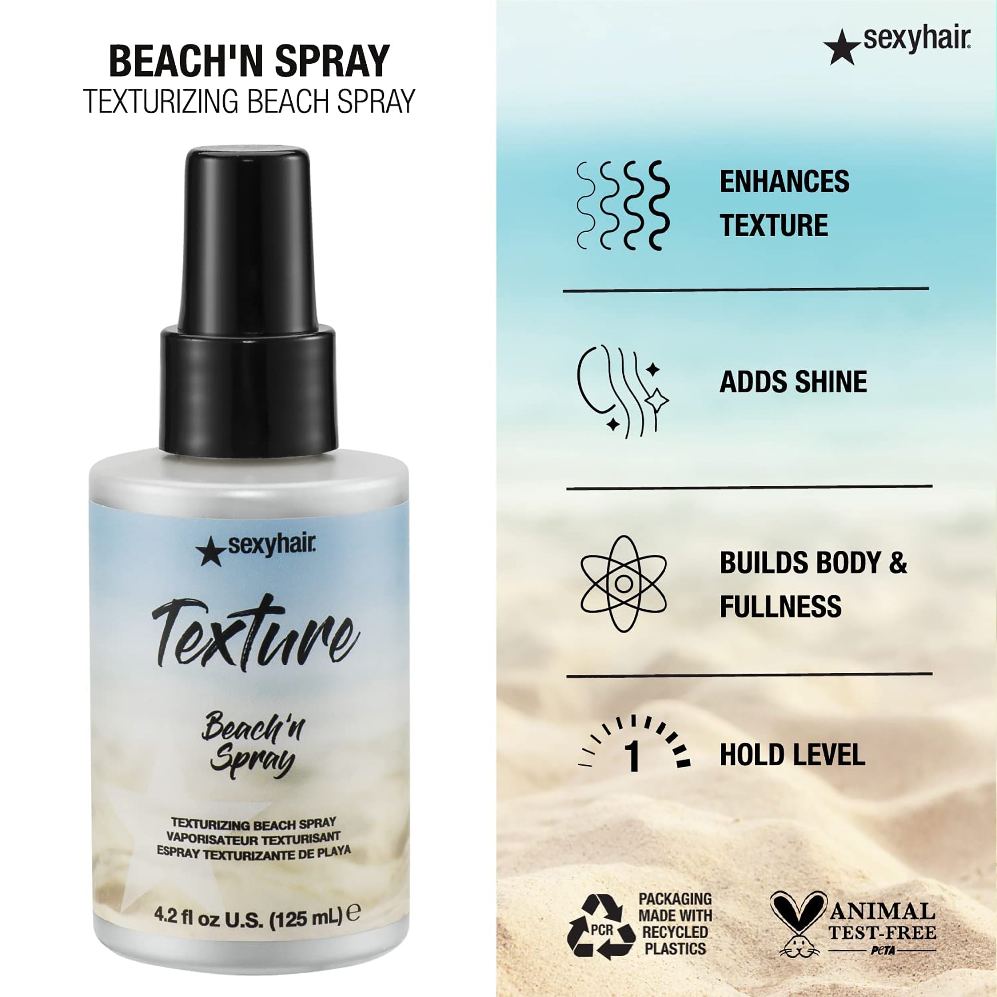 Sexy Hair Texture SexyHair Beach'n Spray Texturizing Beach Spray / 4.2