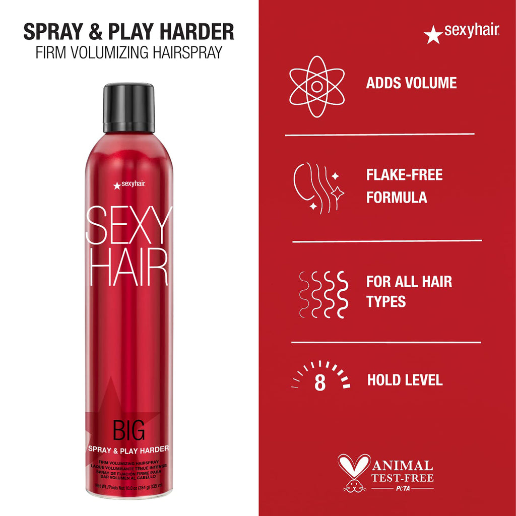 Sexy Hair Big SexyHair Spray & Play Harder Firm Volumizing Hairspray / 10 thumbnail 4