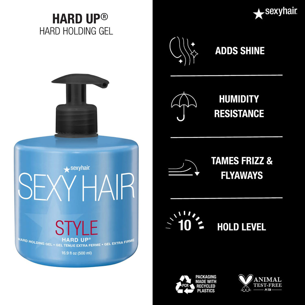 Sexy Hair Style SexyHair Hard Up Hard Holding Gel 16 oz / 16OZ thumbnail 2