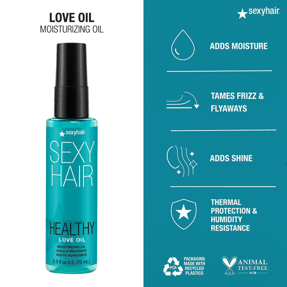 Sexy Hair Healthy SexyHair Love Oil Moisturizing / 2.5OZ, image 26414012989590