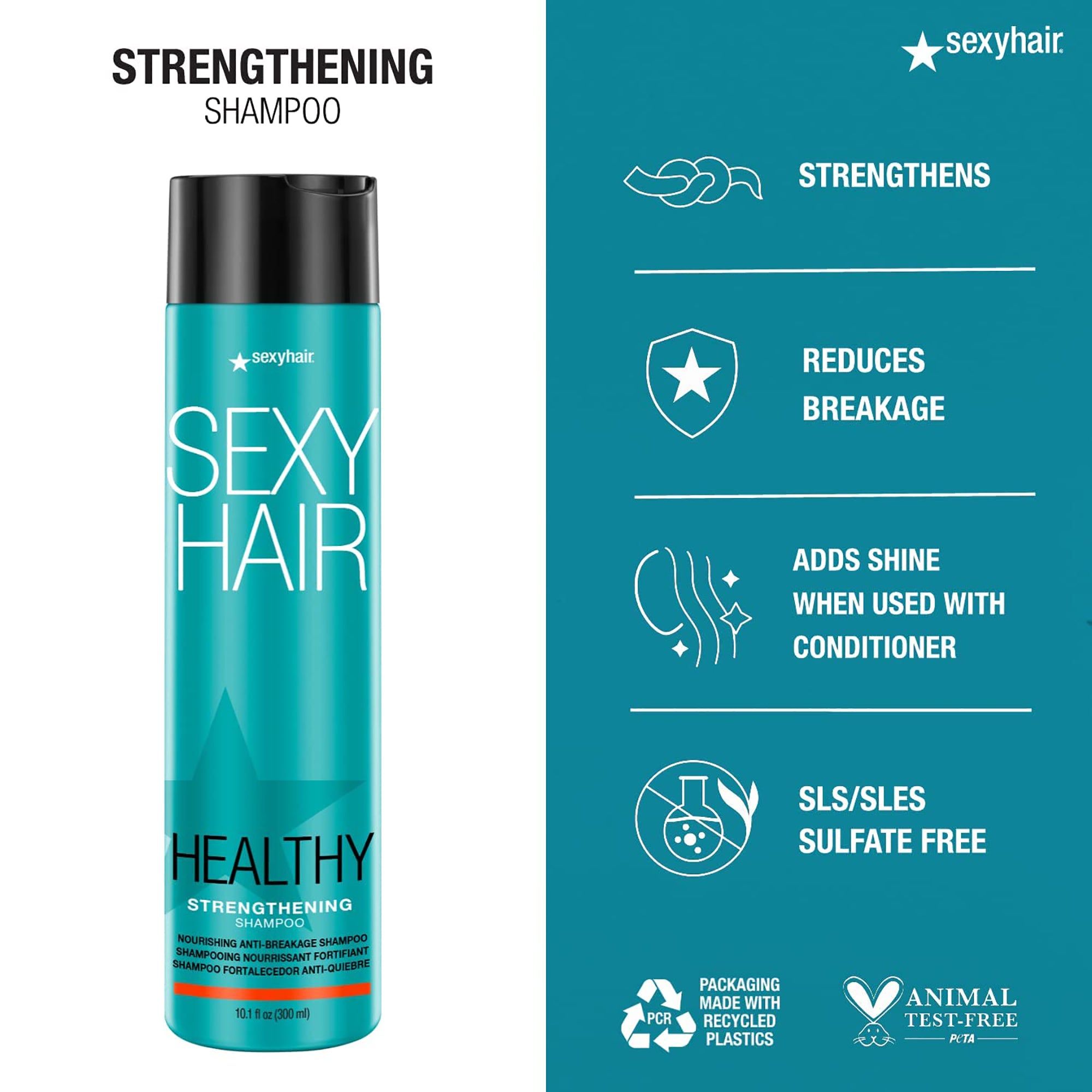 Sexy Hair Healthy SexyHair Strengthening Shampoo / 10.1