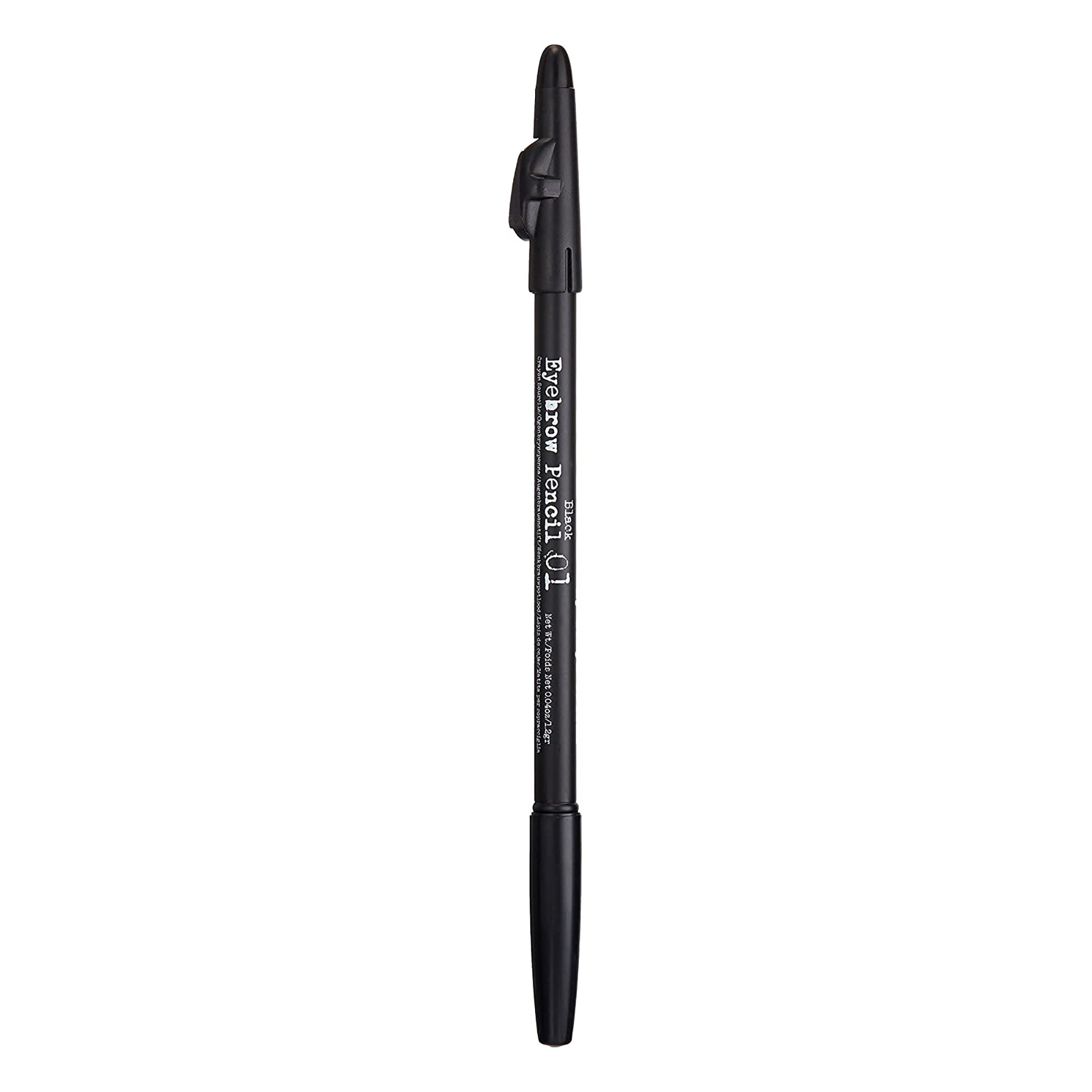 The BrowGal Skinny Eyebrow Pencil Black Color