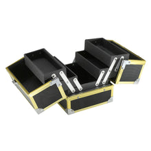 TZCASE Fold Open Beauty Carry Case Style AB-14 in Gold, Rose Gold, or Black / GBD