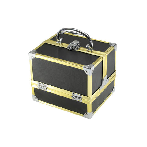 TZCASE Fold Open Beauty Carry Case Style AB-14 in Gold, Rose Gold, or Black / GBD