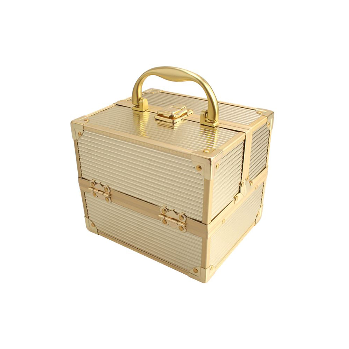 TZCASE Fold Open Beauty Carry Case Style AB-14 in Gold, Rose Gold, or Black / GGS, image 26038736126102