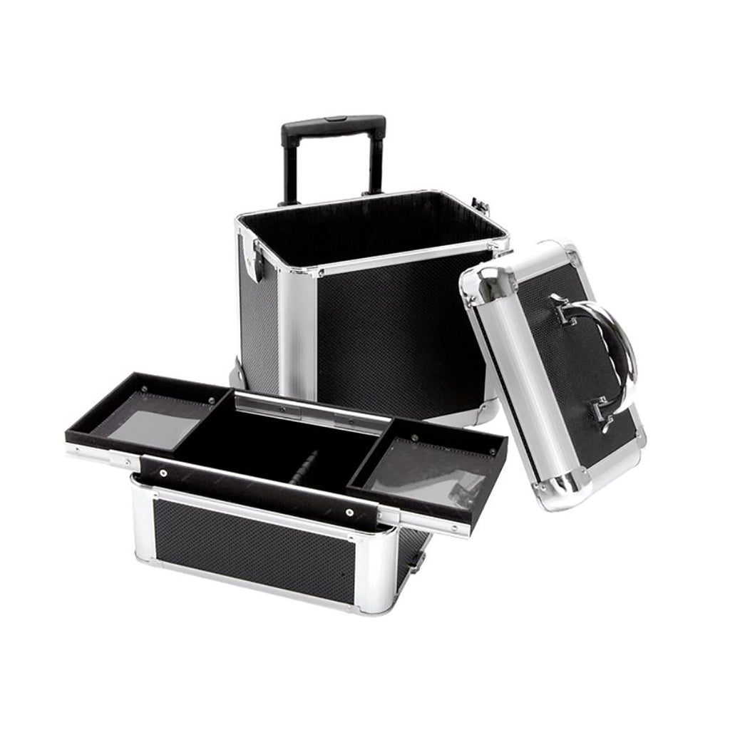 TZ Case Wheeled Two Section Beauty Case Black  AB-311T thumbnail 2