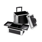 TZ Case Wheeled Two Section Beauty Case Black  AB-311T