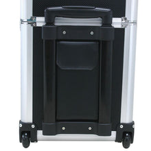 TZ Case Wheeled Two Section Beauty Case Black  AB-311T