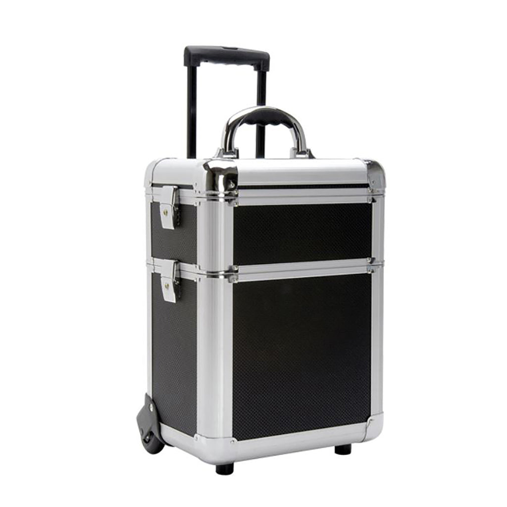 TZ Case Wheeled Two Section Beauty Case Black  AB-311T thumbnail 1