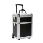 TZ Case Wheeled Two Section Beauty Case Black  AB-311T