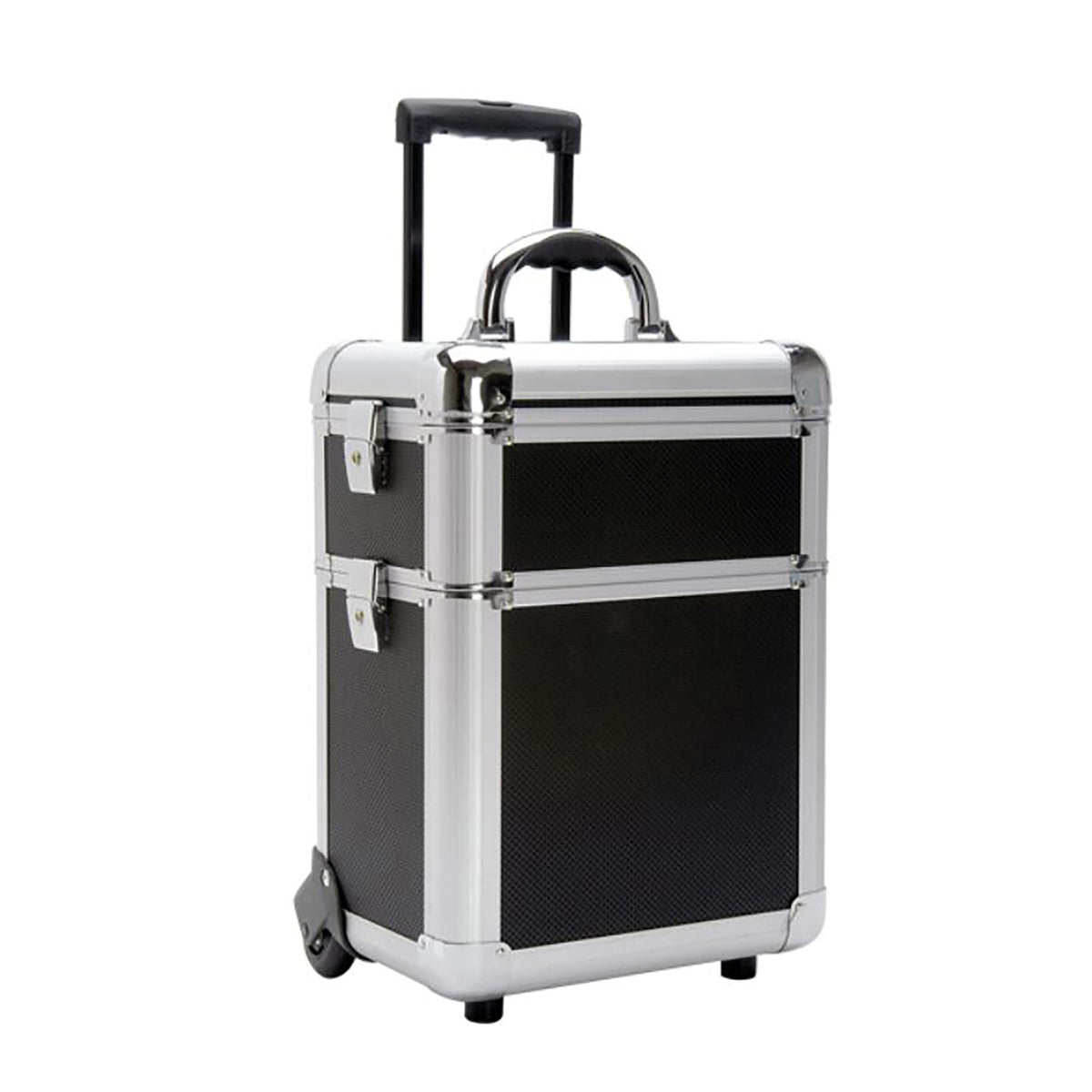 TZ Case Wheeled Two Section Beauty Case Black  AB-311T