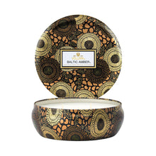 Voluspa Japonica 3 Wick Candle in Decorative Tin / BALTIC AMBER