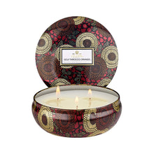 Voluspa Japonica 3 Wick Candle in Decorative Tin / Goji and Tarocco