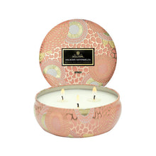 Voluspa Japonica 3 Wick Candle in Decorative Tin / Kalahari Watermelon