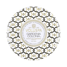 Voluspa Maison Blanc Metallo 3 Wick Candle / Gardenia Colonia