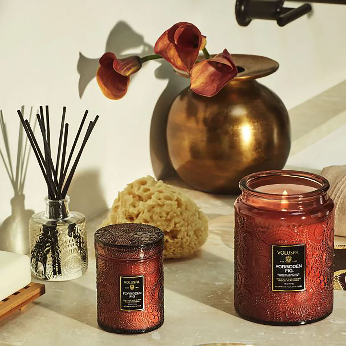 Voluspa Japonica Collection Home Ambiance Diffuser / FORBIDDEN FIG, image 26006792962198