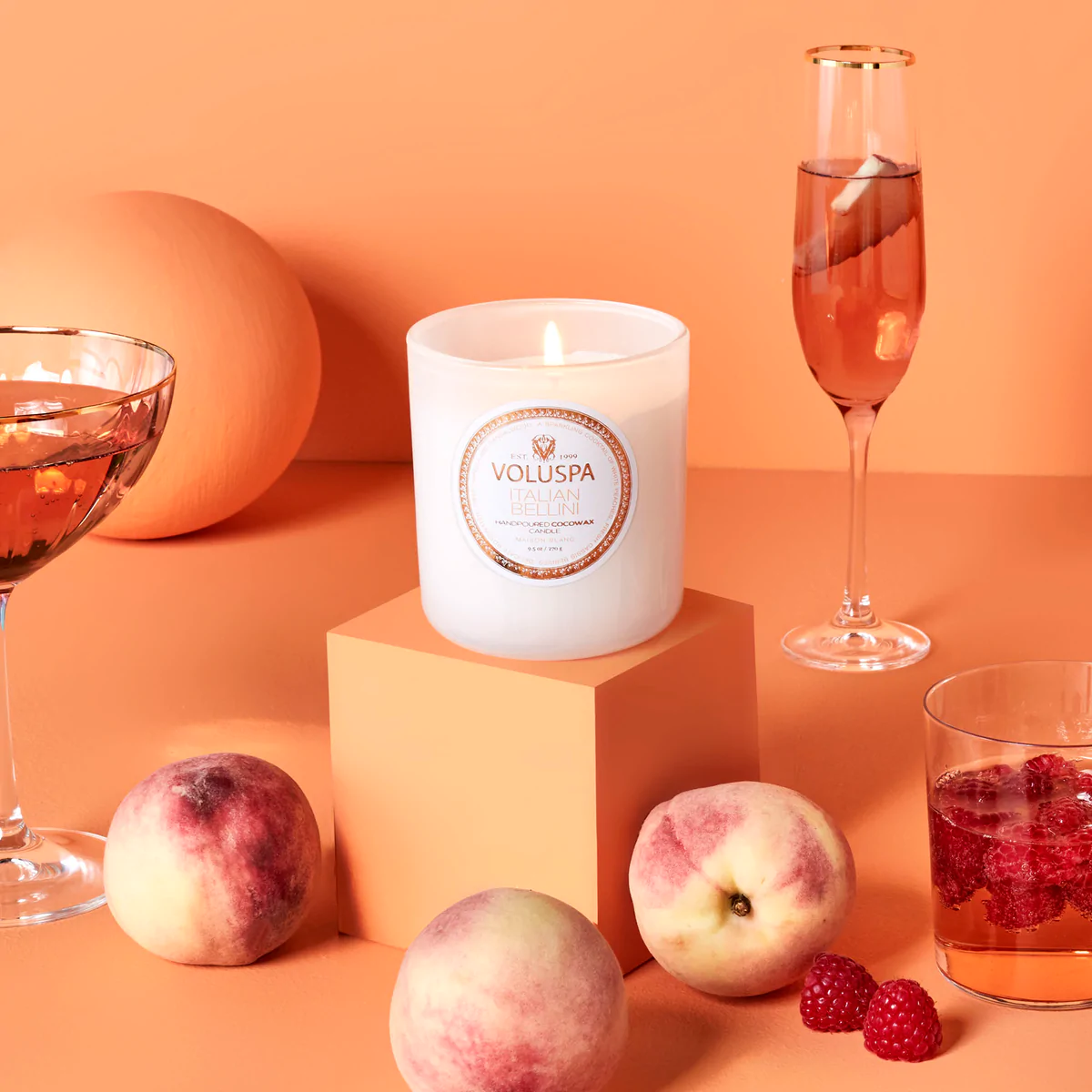 Voluspa Maison Blanc Classic Maison Candle / ITALIAN BELLINI, image 26453033681046
