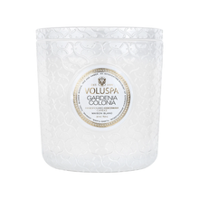Voluspa Blanc Lux Candle 30 oz ~ burn time 80hrs / Gardenia Colonia