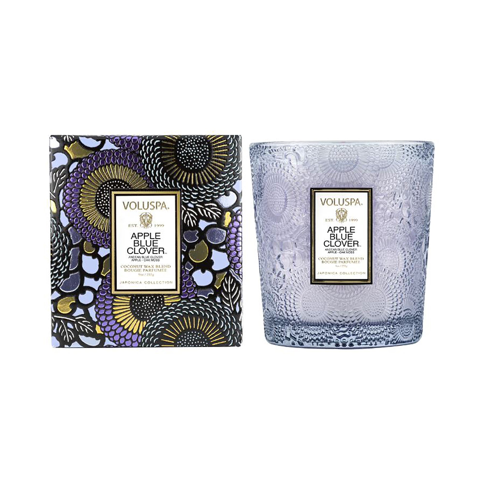 Voluspa Japonica Collection Boxed Classic Candle 9 oz. / Apple Blue Clover