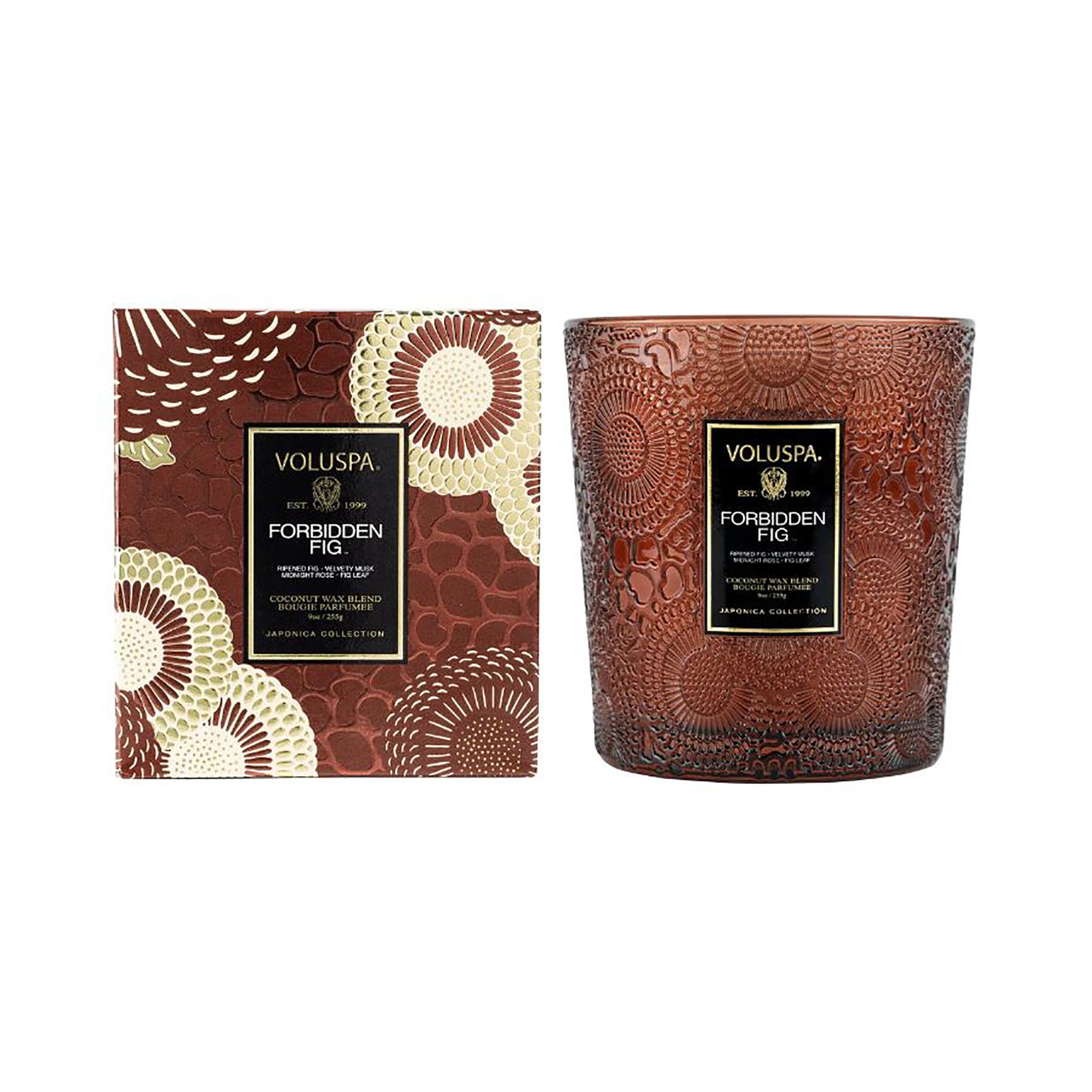 Voluspa Japonica Collection Boxed Classic Candle 9 oz. / FORBIDDEN FIG