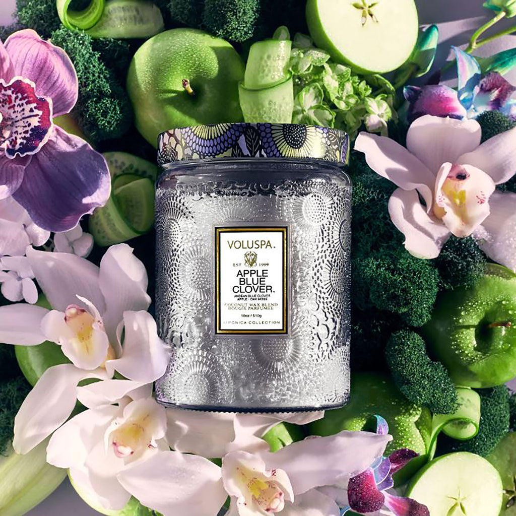 Voluspa Japonica Large Jar Candle 18oz / Apple Blue Clover thumbnail 4