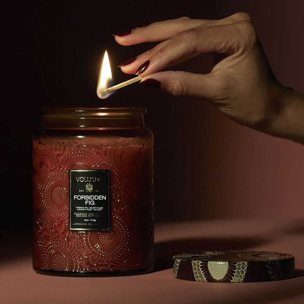 Voluspa Japonica Large Jar Candle 18oz / FORBIDDEN FIG thumbnail 6